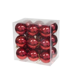 Christmas Bauble Ball Plastic 60mm X18