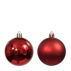 Christmas Bauble Ball Plastic 60mm X9