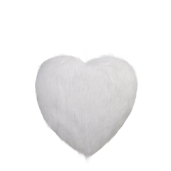 Love Deco Hanging Heart Fluffy D17cm