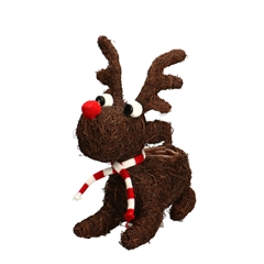 Christmas Natural Reindeer Plant.d8/23*30cm