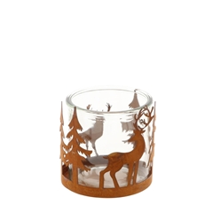 Christmas Tea Light H.reindeer D10*10cm