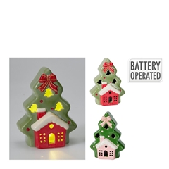 Christmas Led Christmas Tree 10*6*12cm Ass.