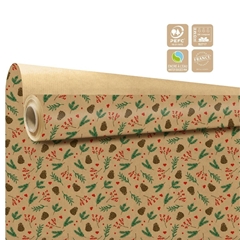 Christmas Paper Roll 80cm 40m Sagesse Clayrton