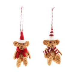 Christmas Hanging Deco Bear D04*11cm