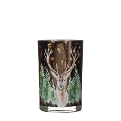 Christmas Tea Light Holder Deer D12*18cm