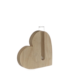 Love Glass Heart+1tube D02*12.5cm