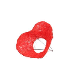 Love Bouquetholder Heart Sisal 14cm