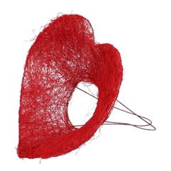 Love Bouquetholder Heart Sisal 20cm
