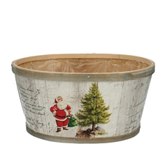 Christmas Wood Santa Tray 22*18*11cm