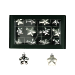 Christmas Bauble Ball 40mm Star X12