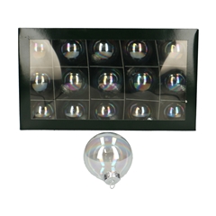 Christmas Bauble Ball 60mm Clear X30