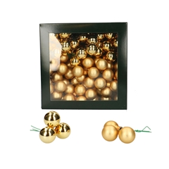 Christmas Bauble Ball/wire 25mm Combi X144
