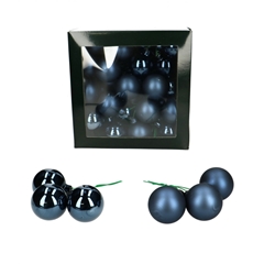 Christmas Bauble Ball/wire 40mm Combi X36