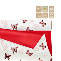 Cellophane Roll 80cm 25m Duo Mat Floraison Clay