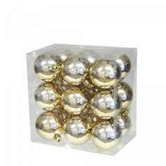 Christmas Bauble Ball Plastic 60mm X18