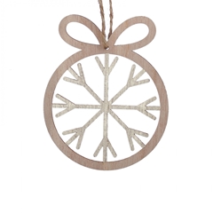 Christmas Hanging Wood Icicle D8.5cm