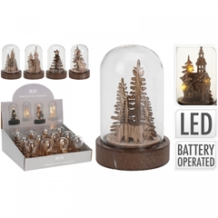 Christmas Led Cloche D05.5*9cm Ass