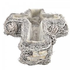 All Saints Twig Planter Cross 40*28*8cm