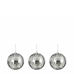 Christmas Bauble Mirrow Ball 80mm X3