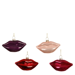 Christmas Bauble Hanging Lips 90mm