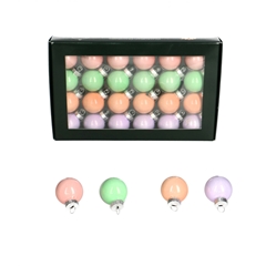 Christmas Bauble Ball 25mm Pearl X24