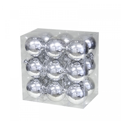 Christmas Bauble Ball Plastic 60mm X18