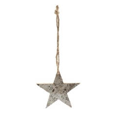 Christmas Natural Hanging Star 10cm