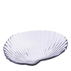 Maritime Glass Shell Plate 18*15*3.5cm
