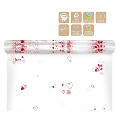 Love Cellophane Roll 80cm 120m Desire Clayrton