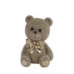 Christmas Deco Teddybear 12.5*11*17.5cm