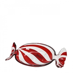 Christmas Tray Candy Glass 11*23.5cm