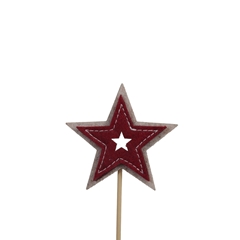 Christmas Sticks 20cm Star Felt 7cm
