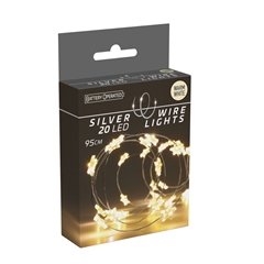 Christmas Led Wire Star 20L 95cm Incl.batt.