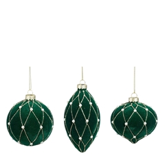 Christmas Bauble Ornament 80mm Ass