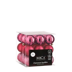 Christmas Bauble Ball Plastic 60mm X27 Ass.