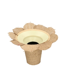 Bouquetholder Jute Flower D24*20cm