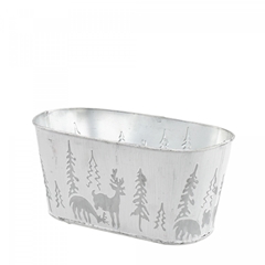 Christmas Zink X-mas Tray 21.5*11*10.5cm