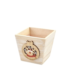 Christmas Wood Reindeer Tray D11*10cm