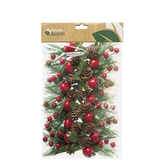 Christmas Deco Pinecone/apple 17cm