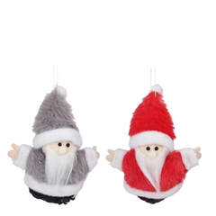 Sale Christmas Hanging Santa 10cm Ass.