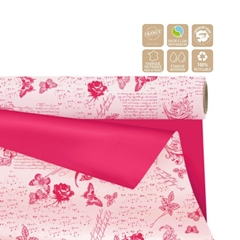 Cellophane Roll 80cm 25m Duo Mat Romance