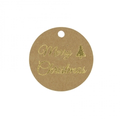 Christmas Labels Merry Christ.d05cm X50