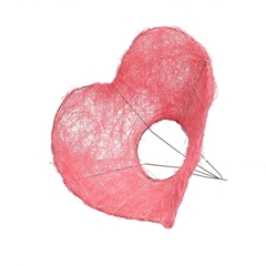 Love Bouquetholder Heart Sisal 25cm