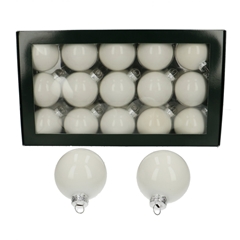 Christmas Bauble Ball 60mm Pearl X30