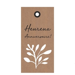 Labels Card 5*10cm X20 Anniversaire