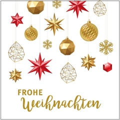 Christmas Card 7*7cm X20 Weihnachten