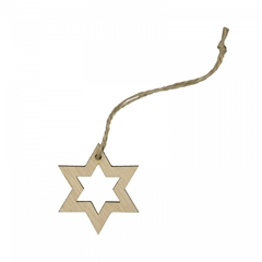 Christmas Deco Hanging Star 5cm X24