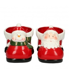 Christmas Ceramics Shoe D18/10.5*9cm