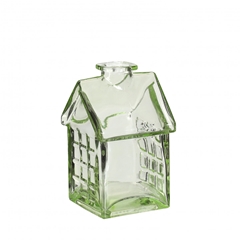 Glass Bottle House D02/7*12cm