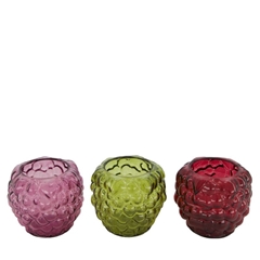 Candlelight Glass Grape D10*8.5cm
